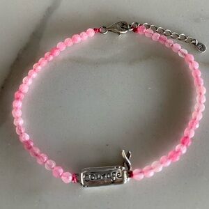 Silpada .925 Sterling Silver “Courage” Breast Awareness Cancer Bracelet